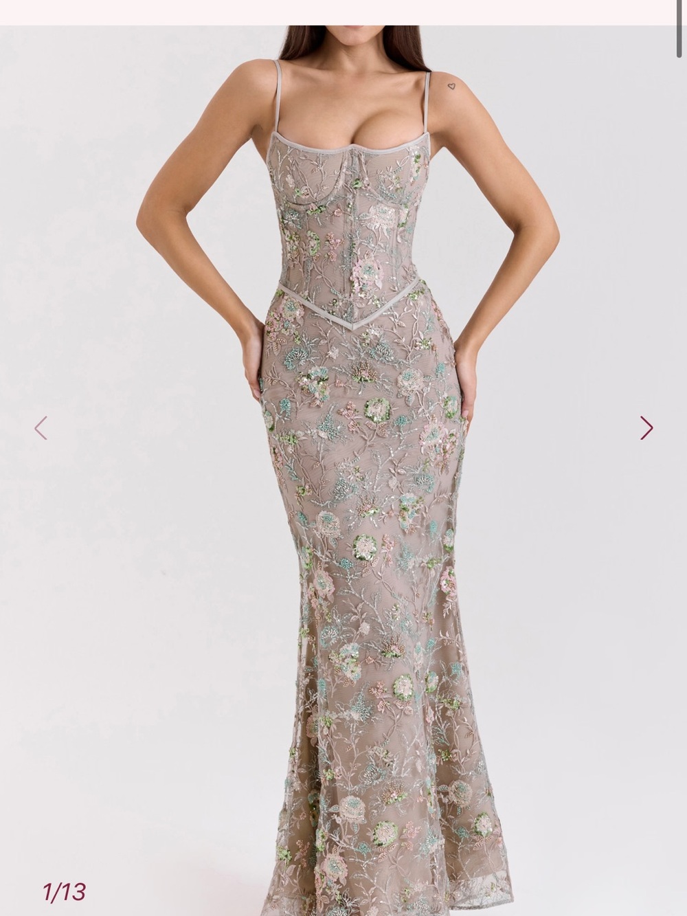 House of CB Naima "Silver Lining" Prom Dress